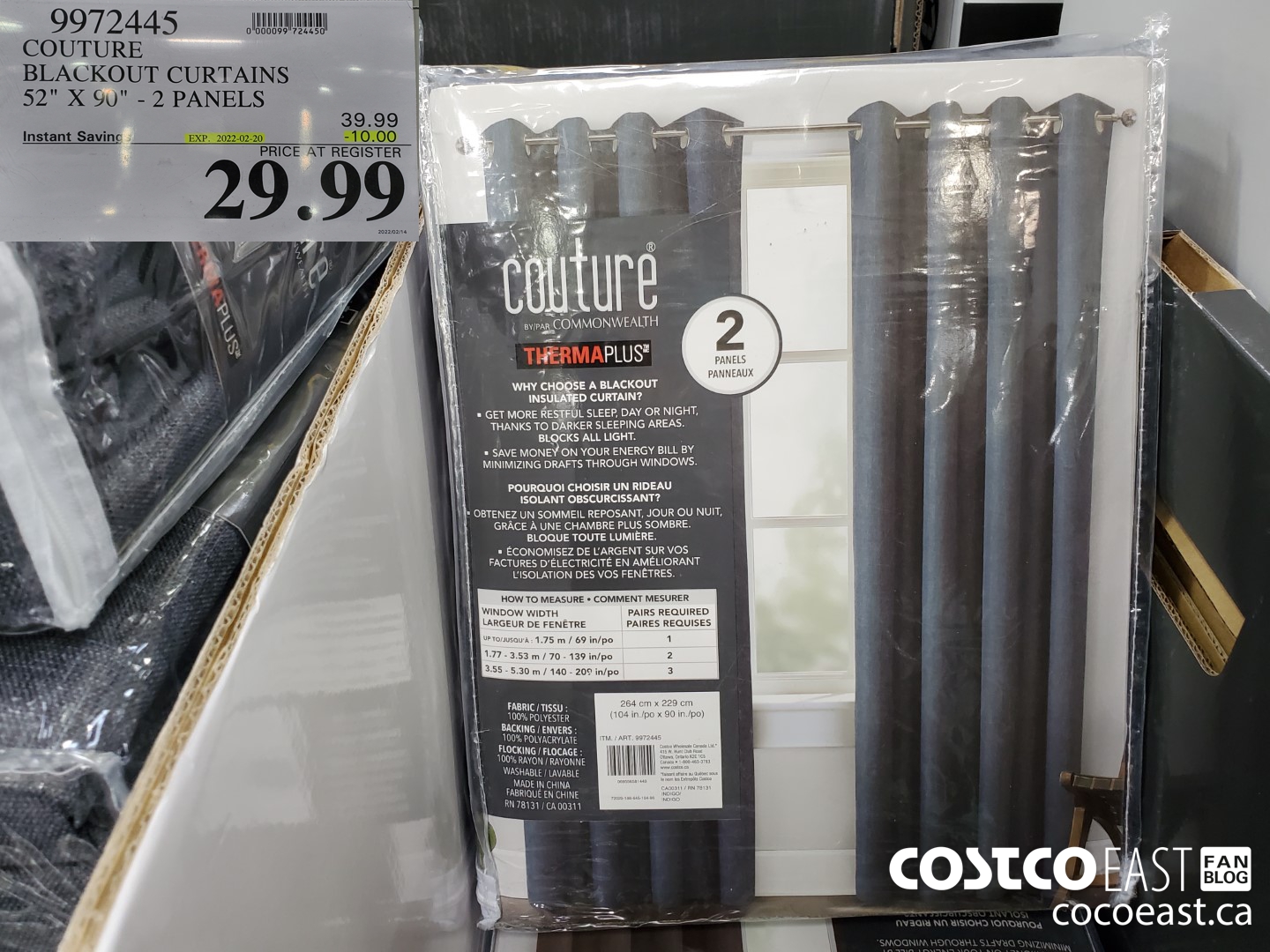 9972445 COUTURE BLACKOUT CURTAINS 52