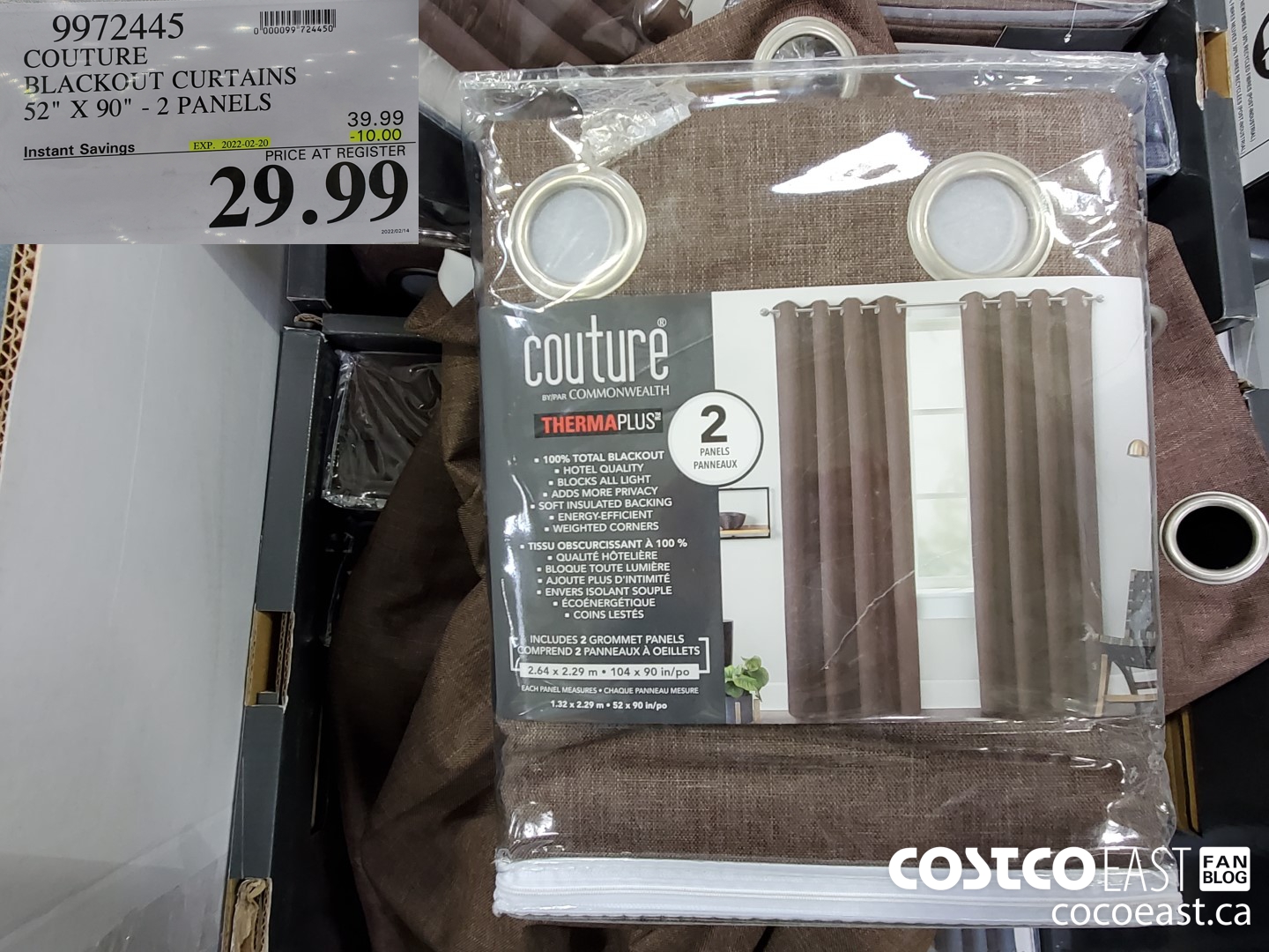 9972445 COUTURE BLACKOUT CURTAINS 52