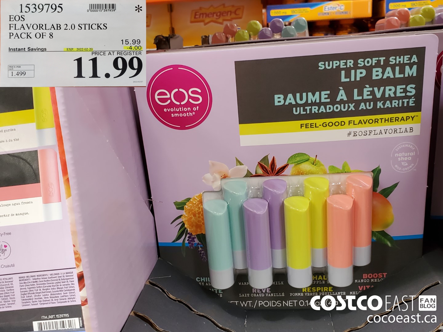 1539795 EOS FLAVORLAB 2.0 STICKS PACK OF 8 ($4.00 INSTANT SAVINGS EXPIRES ON 2022-02-20) $11.99
