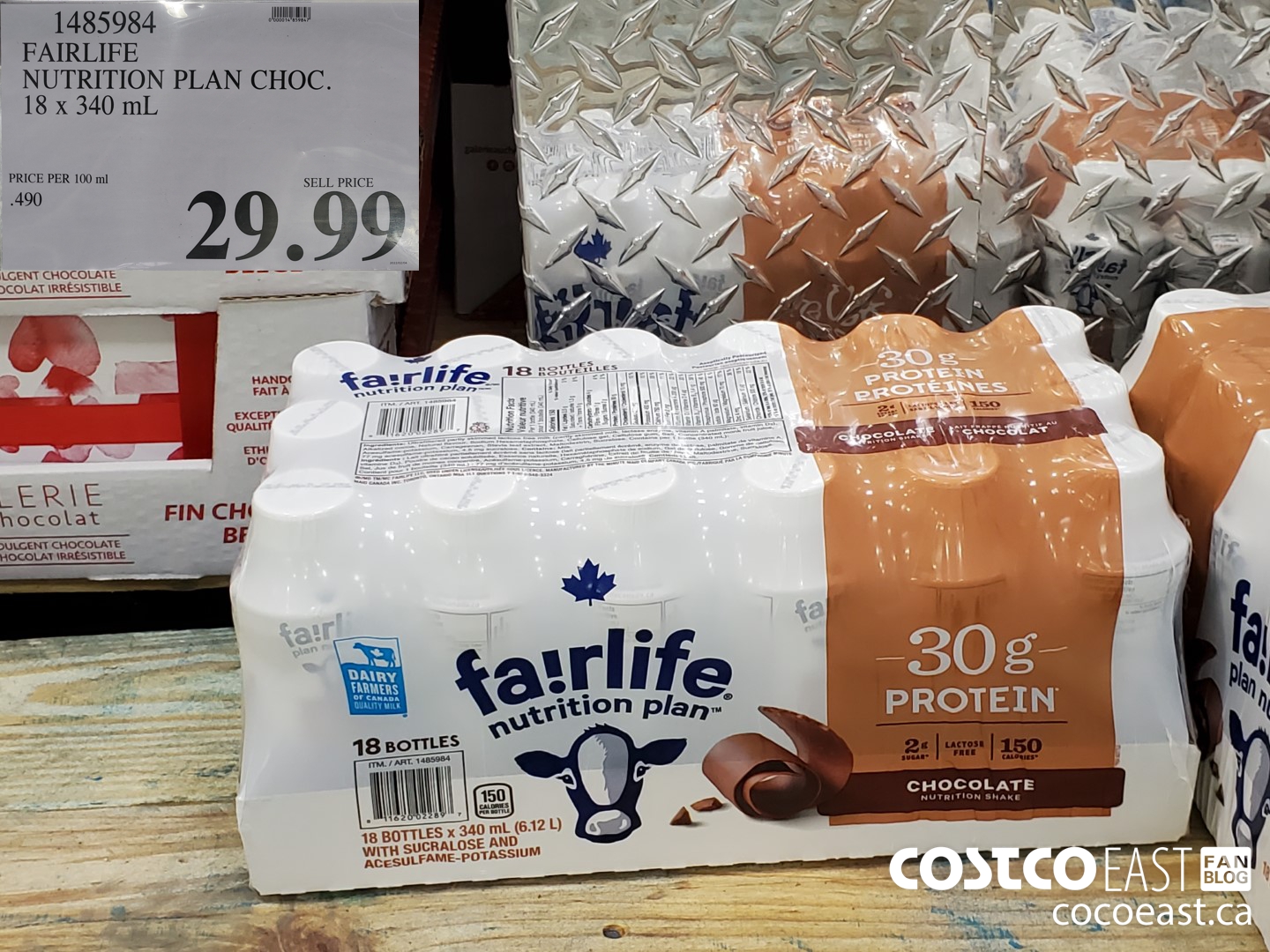 1485984 FAIRLIFE NUTRITION PLAN CHOC. 18 X 340 ML $29.99