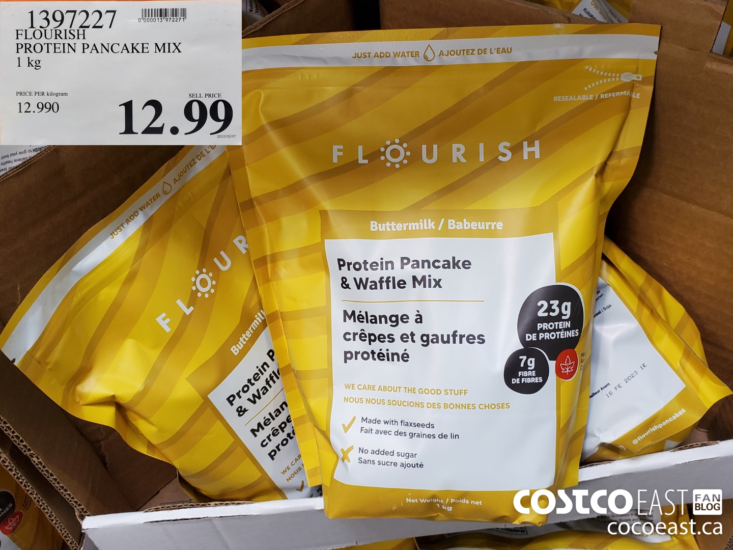 1397227 FLOURISH PROTEIN PANCAKE MIX 1KG $12.99