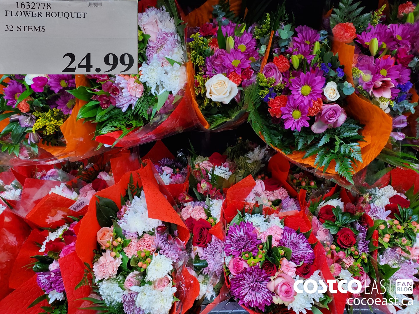 1632778 FLOWER BOUQUET 32 STEMS $24.99