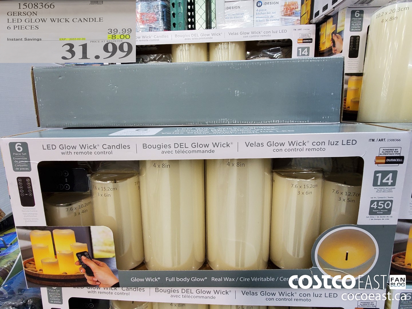 1508366 GERSON LED GLOW WICK CANDLE 6 PIECES ($8.00 INSTANT SAVINGS EXPIRES ON 2022-02-20) $31.99