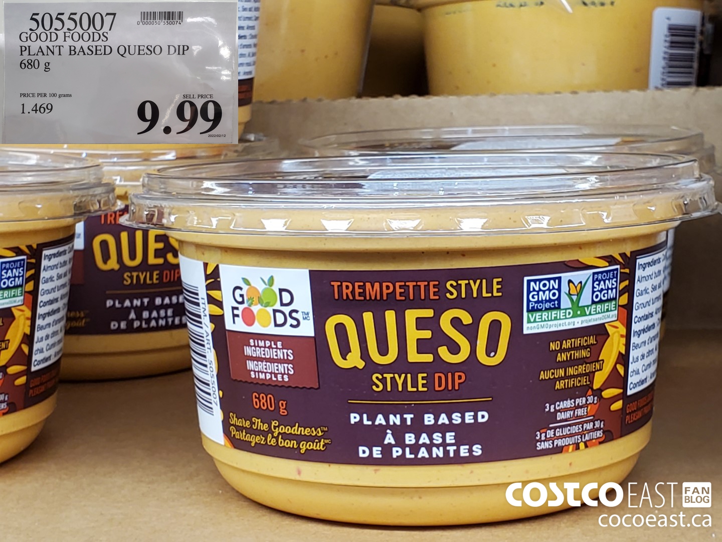 5055007 GOOD FOODS PLANT BASED QUESO DIP 680 G $9.99