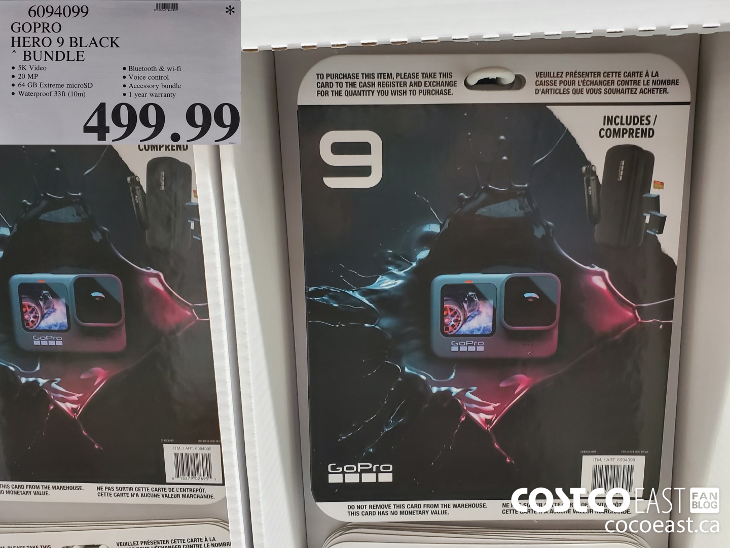 6094099 GOPRO HERO 9 BLACK BUNDLE $499.99