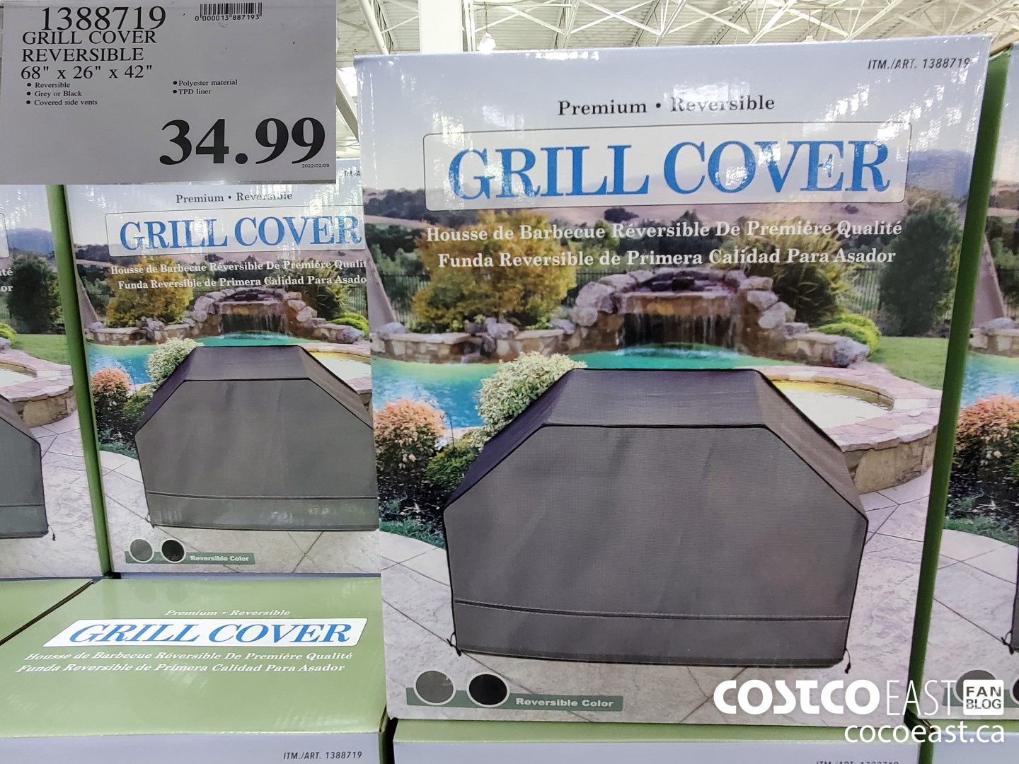 1388719 GRILL COVER REVERSIBLE 68