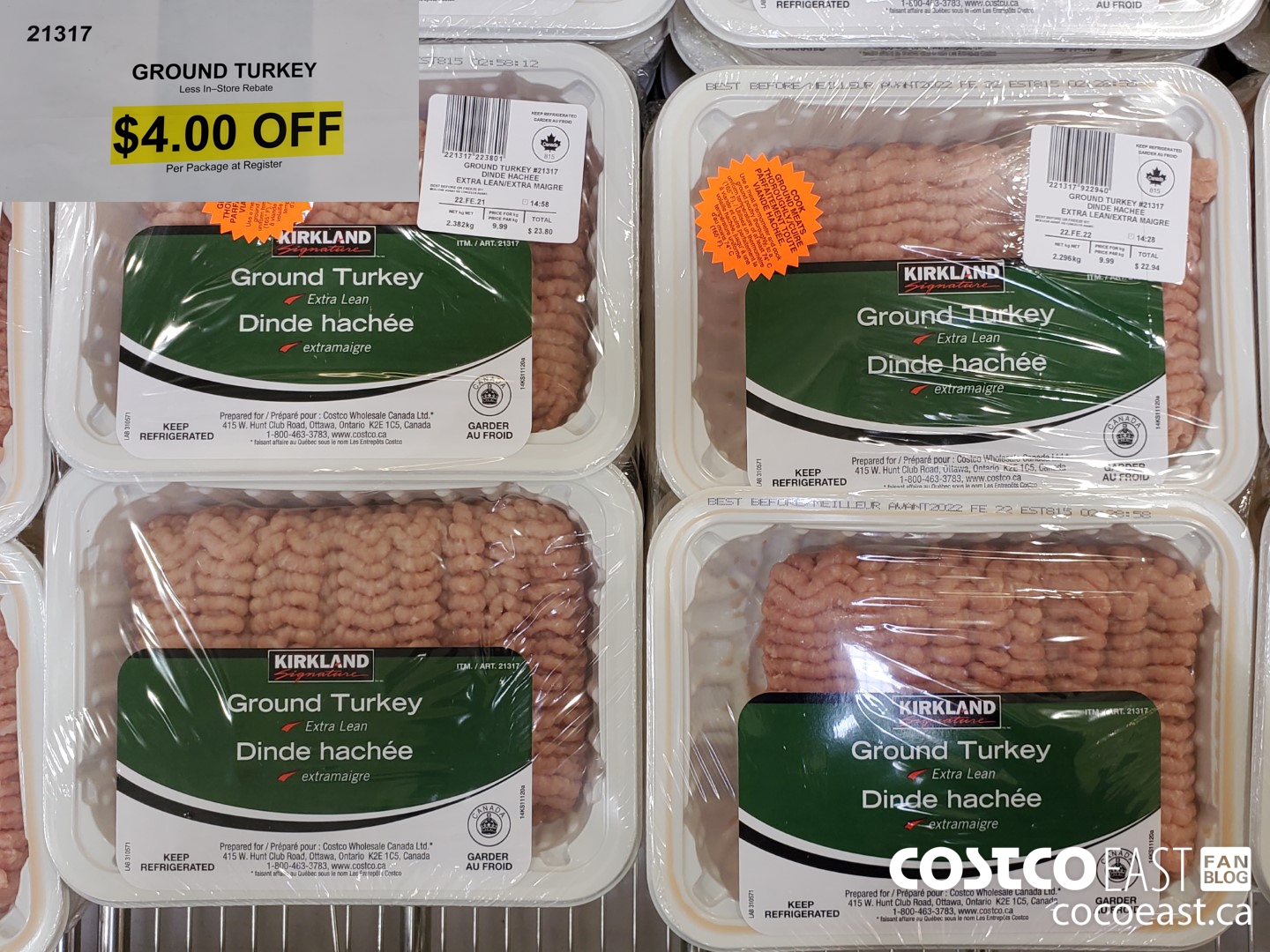 21317 Ground Turkey ($4.00 INSTANT SAVINGS)