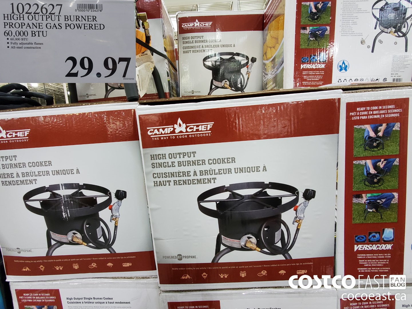 1022627 HIGH OUTPUT BURNER PROPANE GAS POWERED 60,000 BTU $29.97