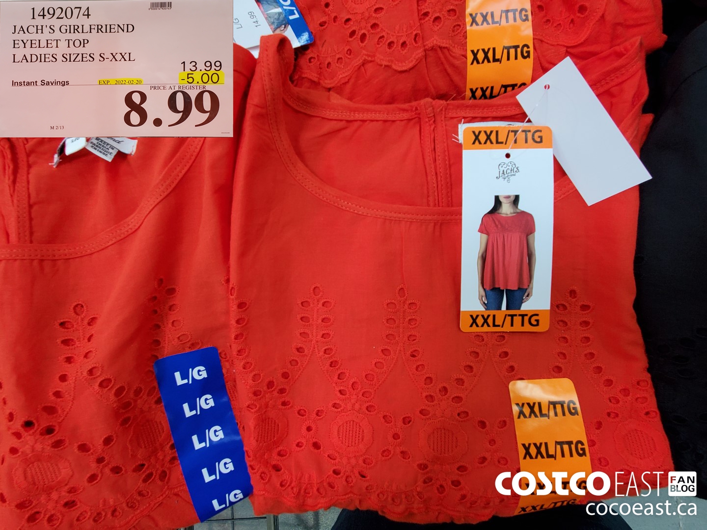 1492074 JACH'S GIRLFRIEND EYELET TOP LADIES SIZES S-XXL ($5.00 INSTANT SAVINGS EXPIRES ON 2022-02-20) $8.99