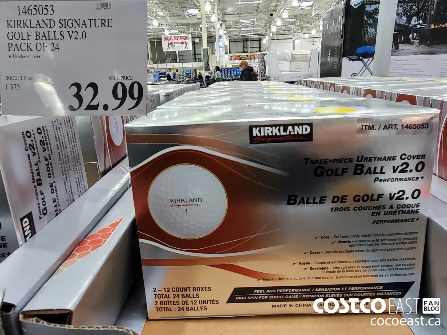 1465053 KIRKLAND SIGNATURE GOLF BALLS V2.0 PACK OF 24 $32.99