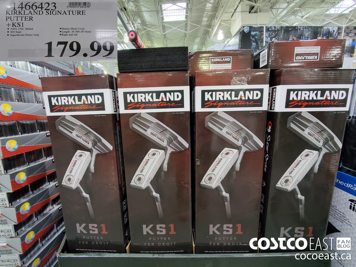 1466423 KIRKLAND SIGNATURE HAND PUTTER + KS1 $179.99