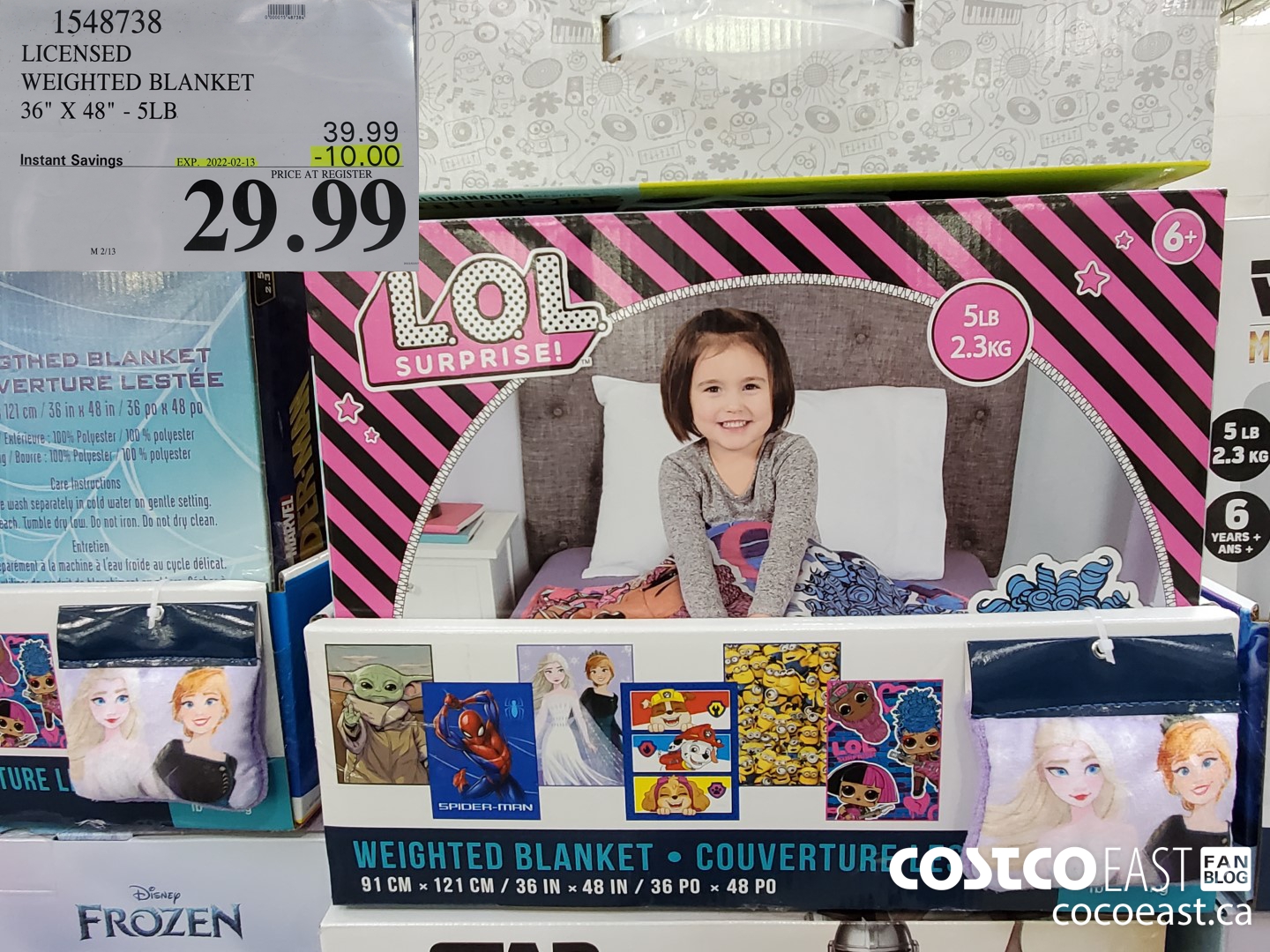 1548738 LICENSED WEIGHTED BLANKET 36