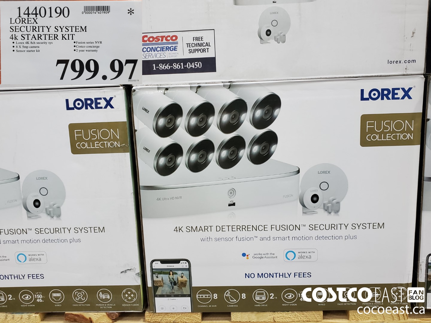 1440190 LOREX SECURITY SYSTEM 4k STARTER KIT $799.97