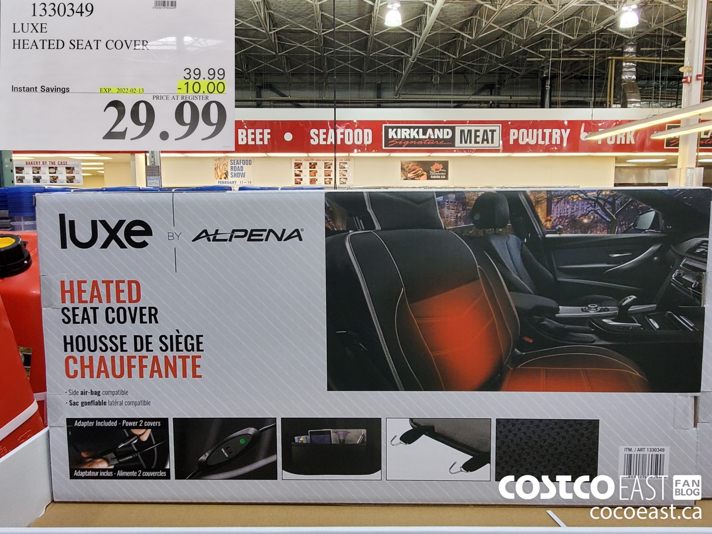 1330349 LUXE HEATED SEAT COVER ($10.00 INSTANT SAVINGS EXPIRES ON 2022-02-13) $29.99