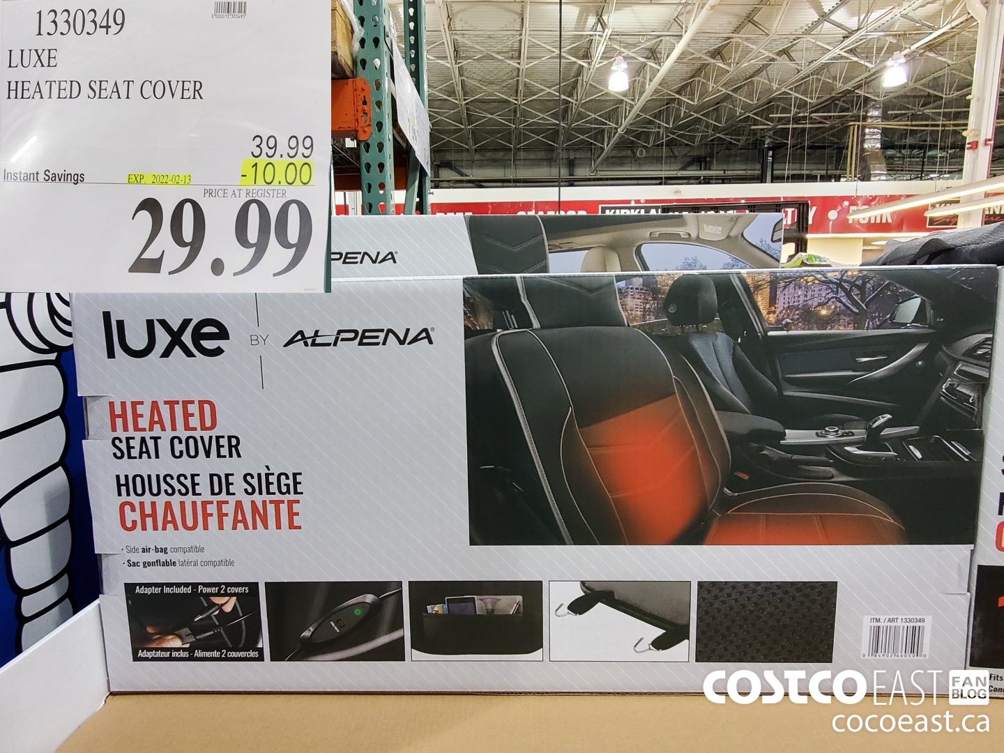 1330349 LUXE HEATED SEAT COVER ($10.00 INSTANT SAVINGS EXPIRES ON 2022-02-13) $29.99
