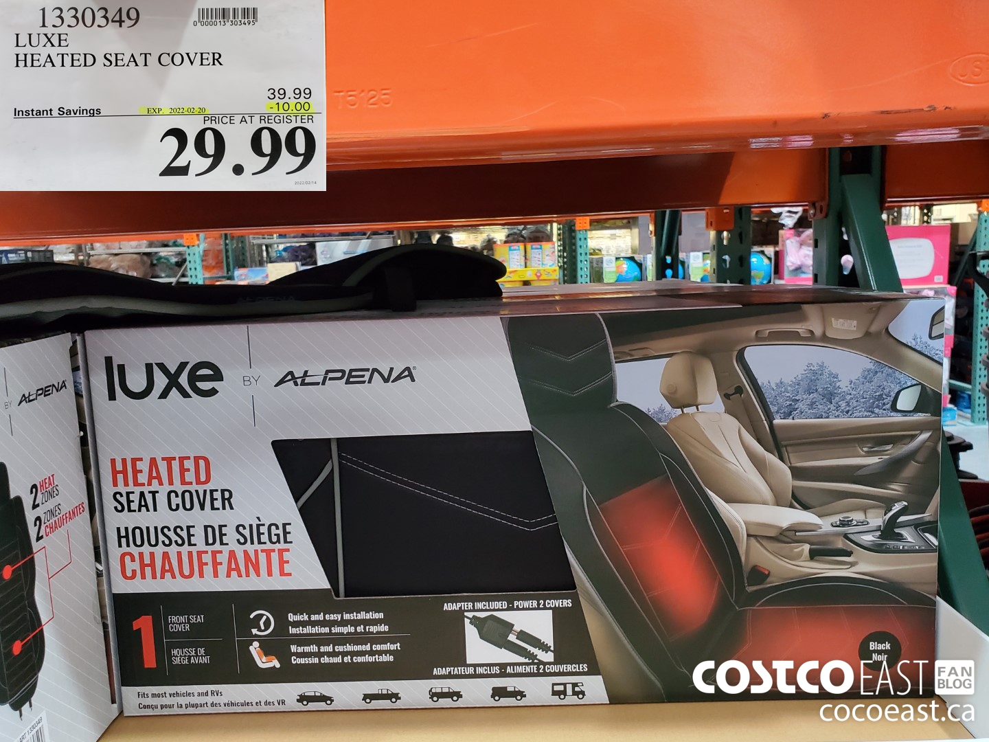 1330349 LUXE HEATED SEAT COVER ($10.00 INSTANT SAVINGS EXPIRES ON 2022-02-20) $29.99