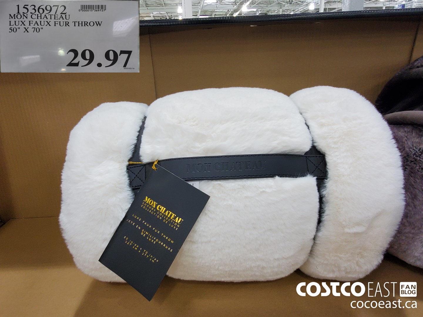 1536972 MON CHATEAU LUX FAUX FUR THROW 50