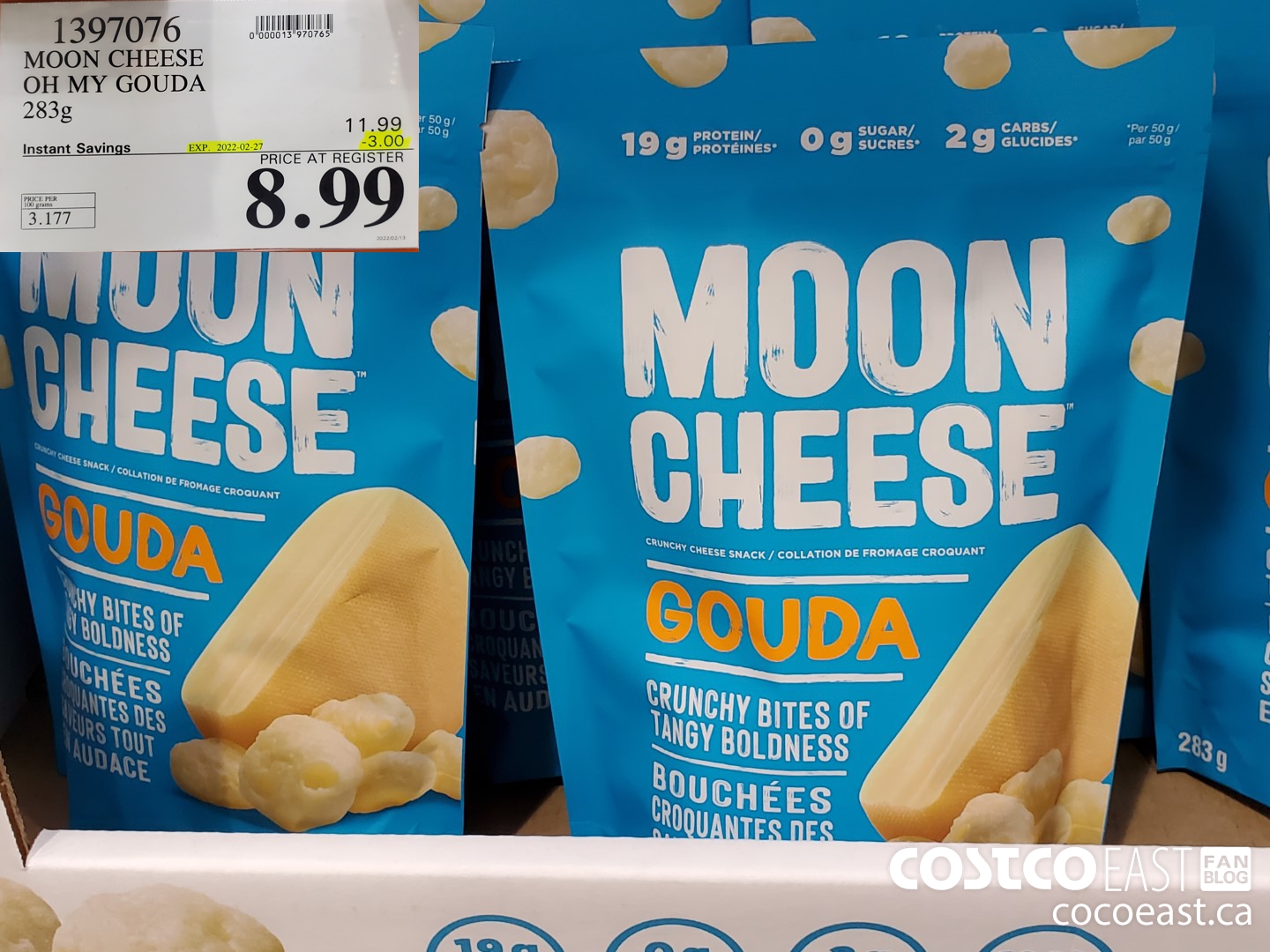 1397076 MOON CHEESE OH MY GOUDA 283g ($3.00 INSTANT SAVINGS EXPIRES ON 2022-02-27) $8.99