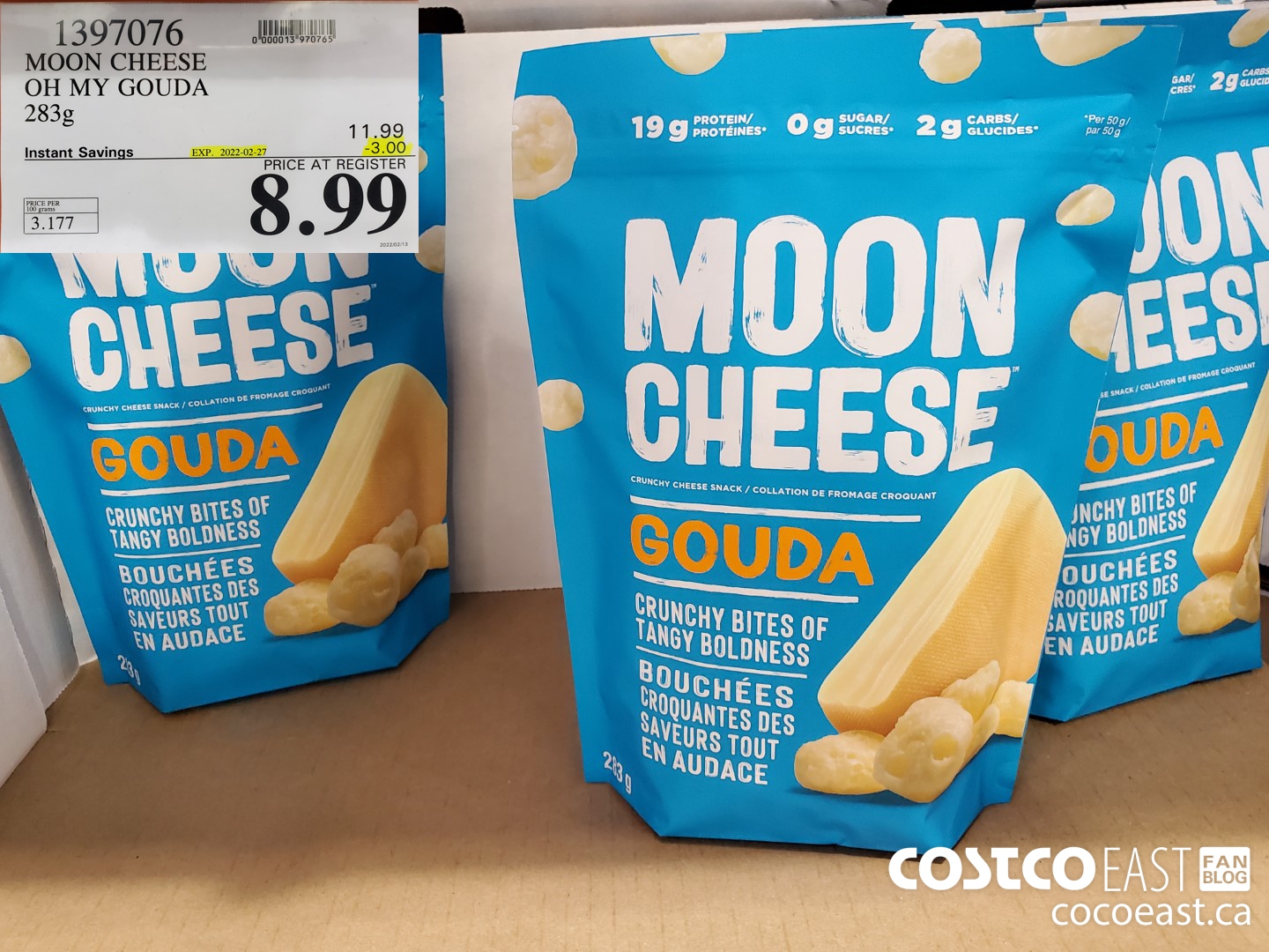 1397076 MOON CHEESE OH MY GOUDA 283g ($3.00 INSTANT SAVINGS EXPIRES ON 2022-02-27) $8.99