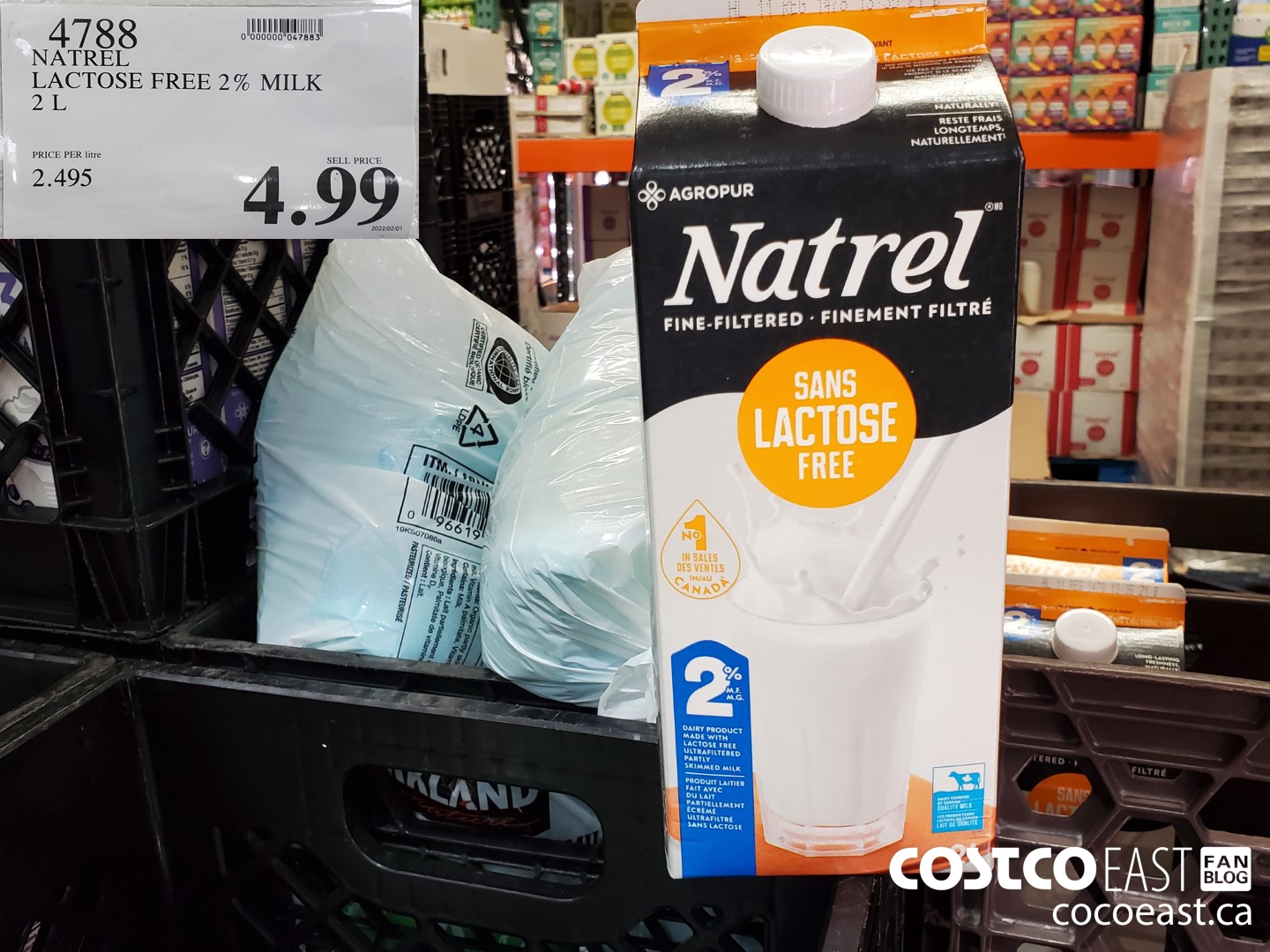 4788 NATREL LACTOSE FREE 2% MILK 2 L $4.99