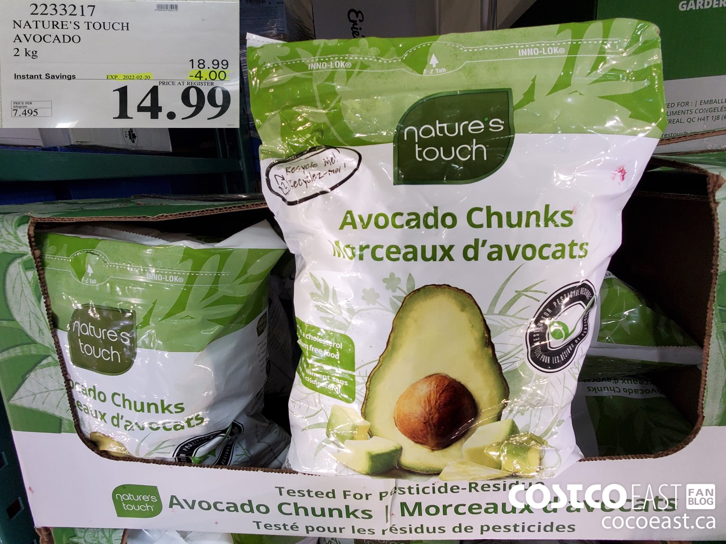 2253217 NATURE'S TOUCH AVOCADO 2 kg ($4.00 INSTANT SAVINGS EXPIRES ON 2022-02-20) $14.99