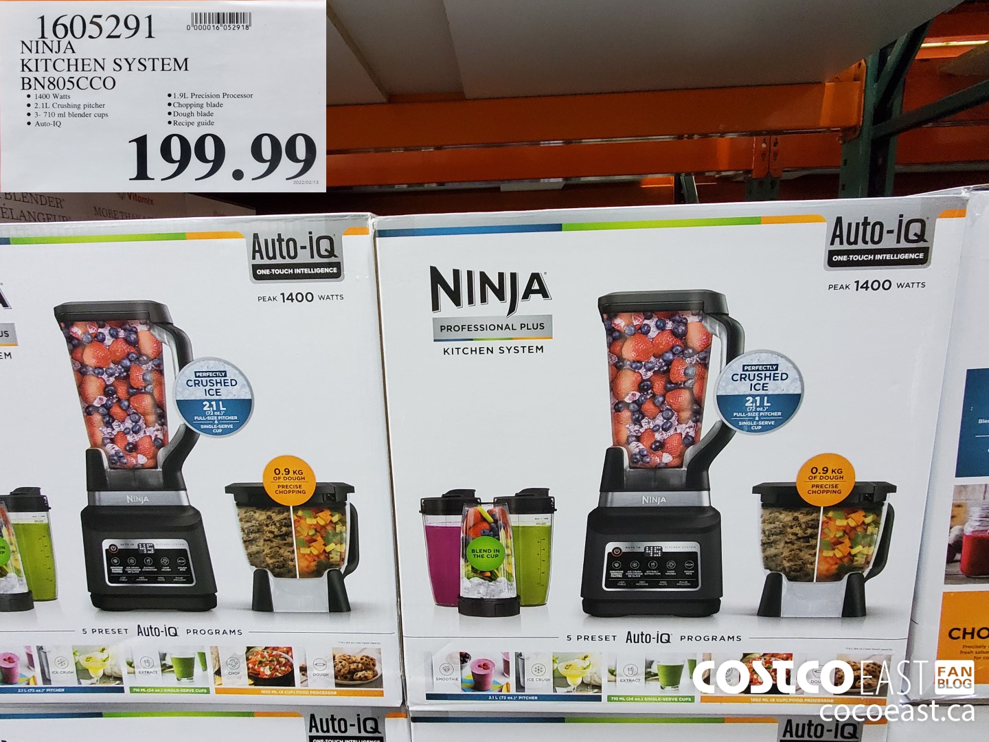 1605291 NINJA KITCHEN SYSTEM BN805CCO $199.99