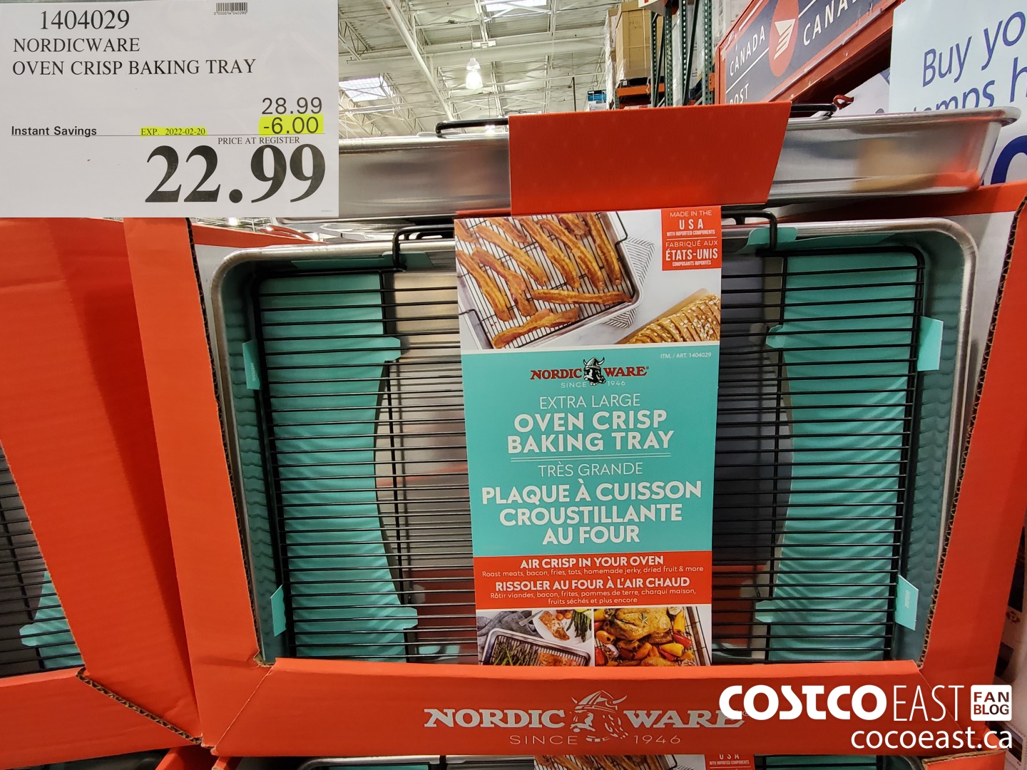 1404029 NORDICWARE OVEN CRISP BAKING TRAY ($6.00 INSTANT SAVINGS EXPIRES ON 2022-02-20) $22.99