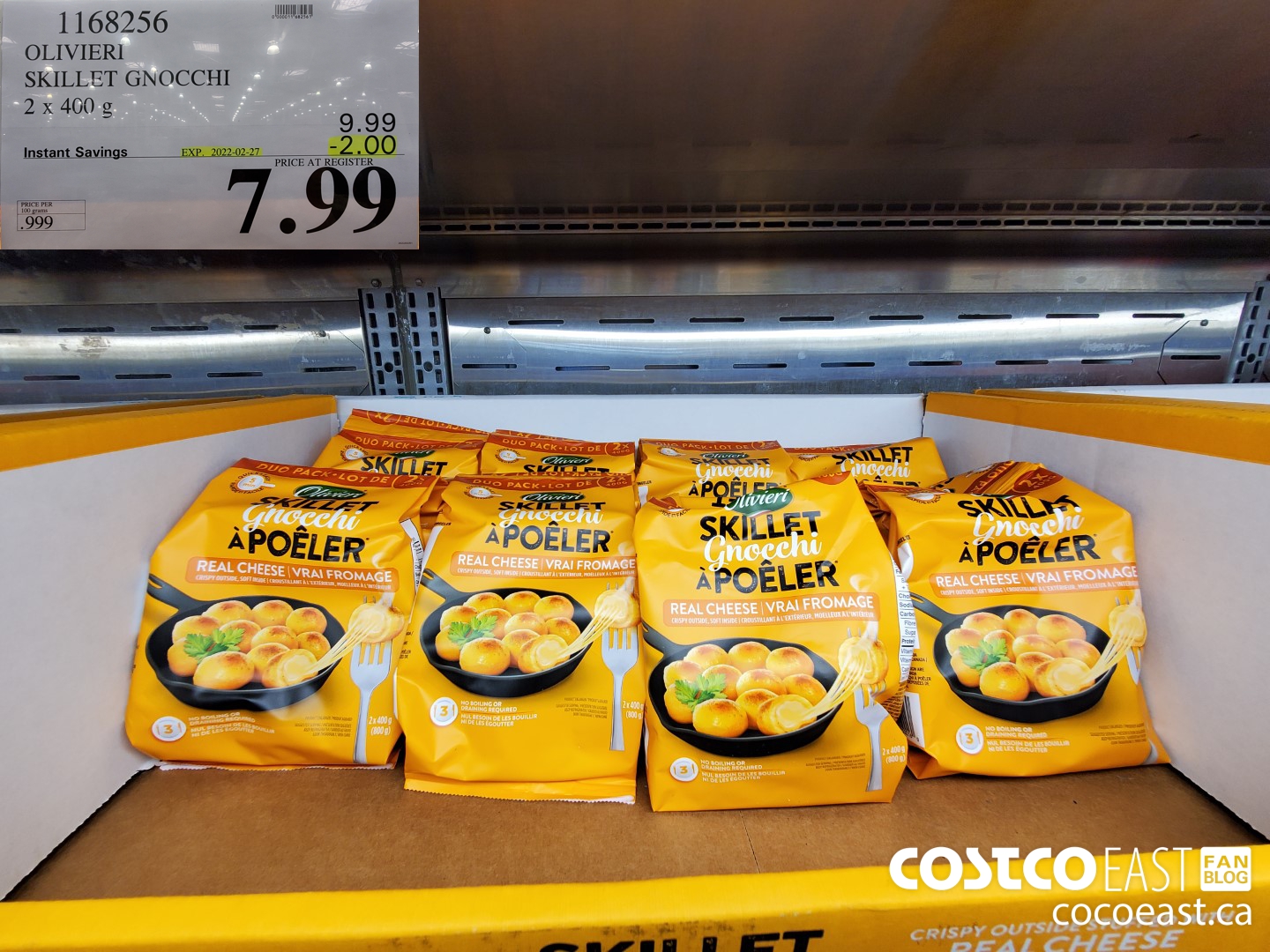 1168256 OLIVIERI SKILLET GNOCCHI 2 x 400 ($2.00 INSTANT SAVINGS EXPIRES ON 2022-02-27) $7.99