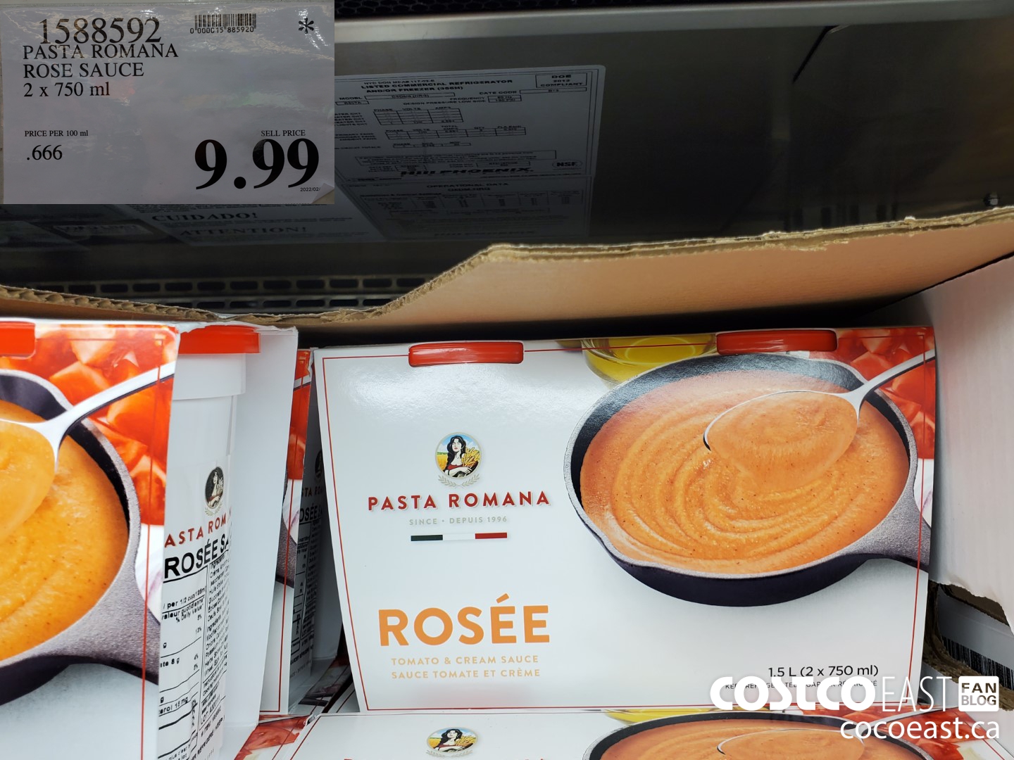 1588592 PASTA ROMANA ROSE SAUCE 2 x 750 ml $9.99
