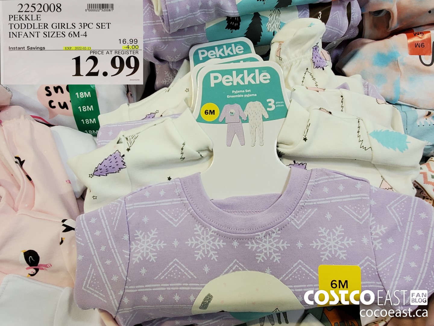 2252008 PEKKLE TODDLER GIRLS 3PC SET INFANT SIZES 6M-4 ($4.00 INSTANT SAVINGS EXPIRES ON 2022-02-13) $12.99