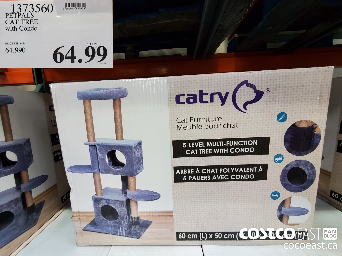 1373560 PETPALS CAT TREE with Condo $64.99