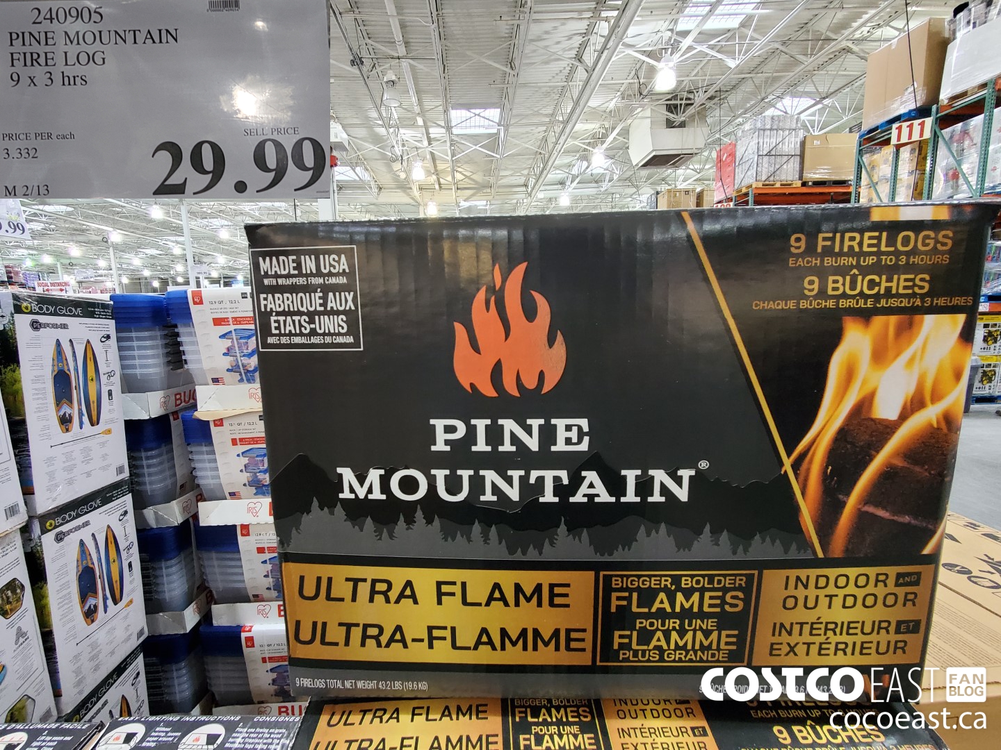 240905 PINE MOUNTAIN FIRE LOG 9 X 3 HRS $29.99