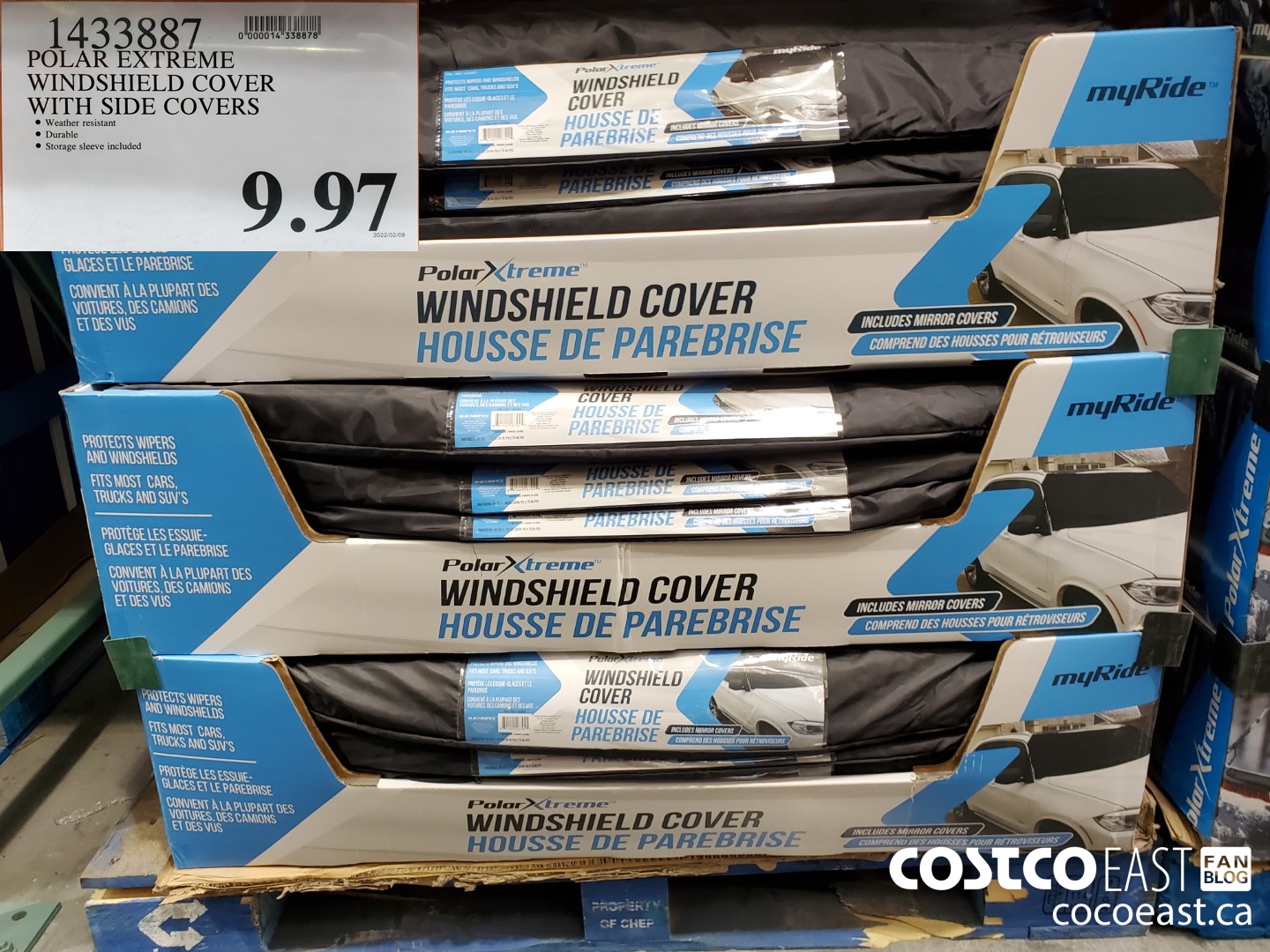 1433887 POLAR EXTREME WINDSHIELD COVER WITH SIDE COVERS $9.97