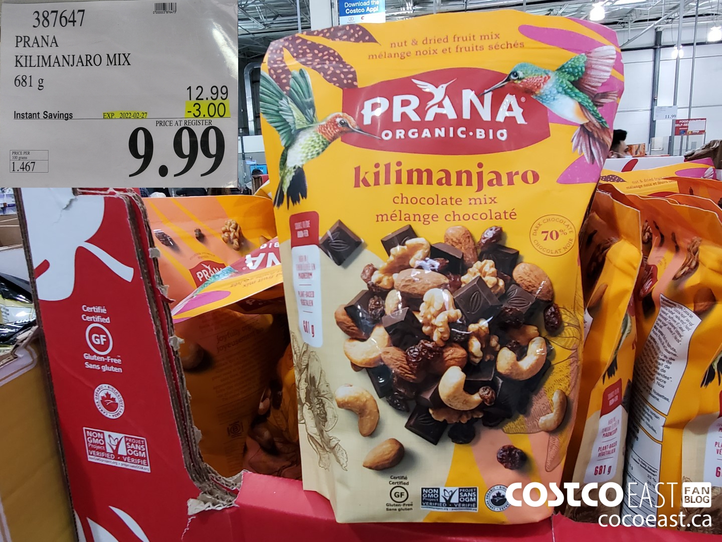 387647 PRANA KILIMANJARO MIX 681 G ($3.00 INSTANT SAVINGS EXPIRES ON 2022-02-27) $9.99