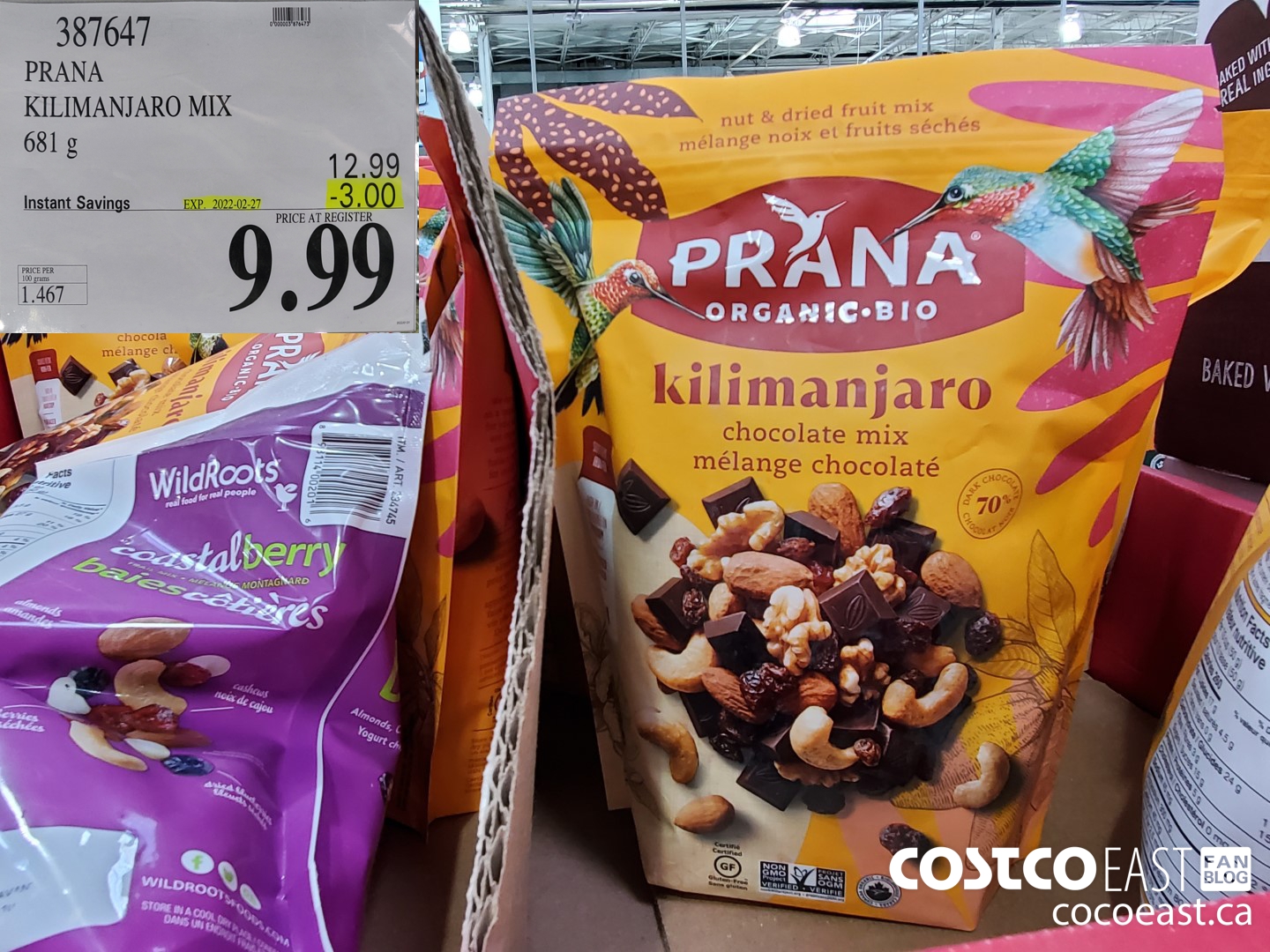 387647 PRANA KILIMANJARO MIX 681 g ($3.00 INSTANT SAVINGS EXPIRES ON 2022-02-27) $9.99