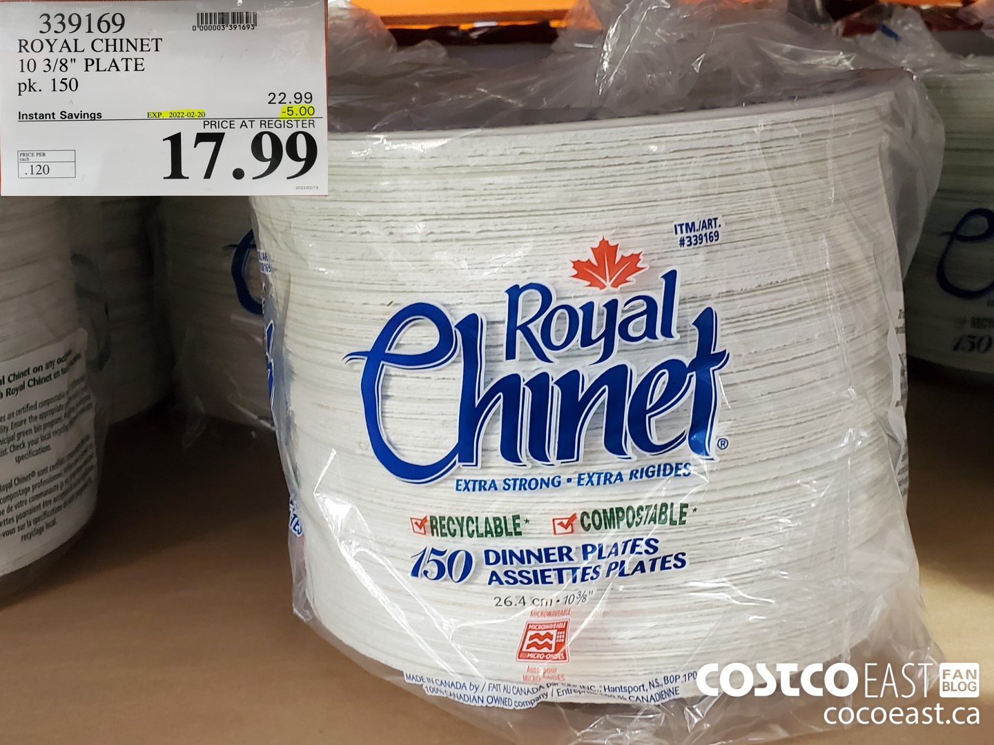 339169 ROYAL CHINET 10 3/8