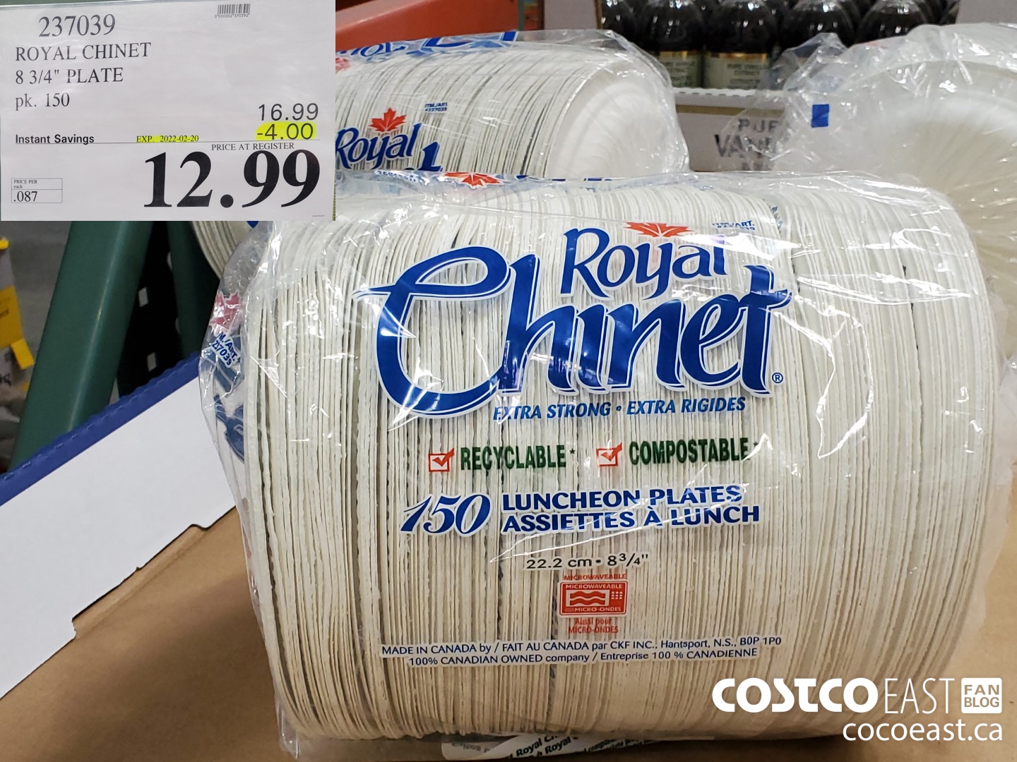 237039 ROYAL CHINET 8 3/4