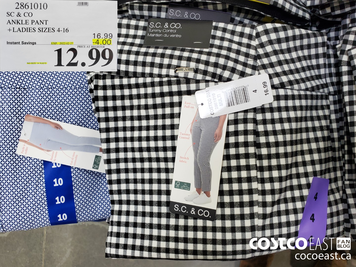 2861010 SC & CO ANKLE PANT +LADIES SIZES 4-16 ($4.00 INSTANT SAVINGS EXPIRES ON 2022-02-27) $12.99