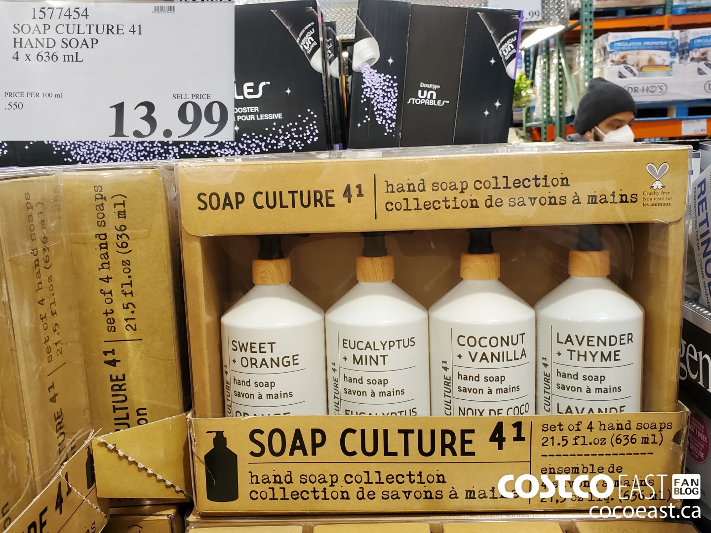 1577454 SOAP CULTURE 41 HAND SOAP 4x 636 mL $13.99