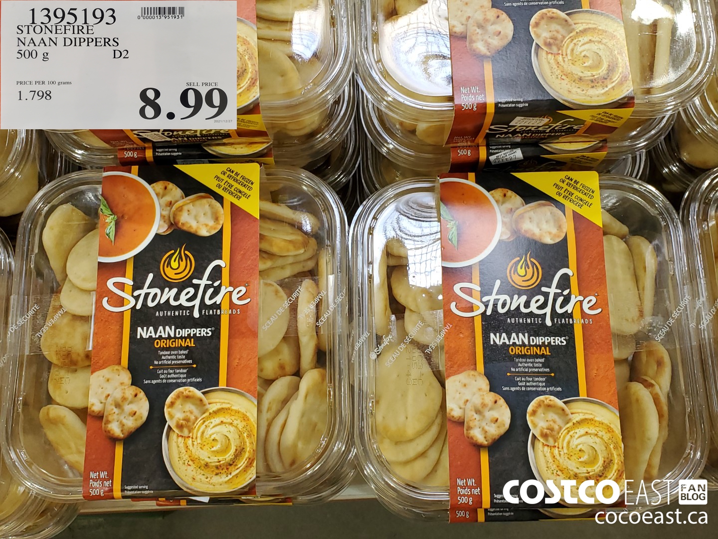 1395193 STONEFIRE NAAN DIPPERS 500 g $8.99