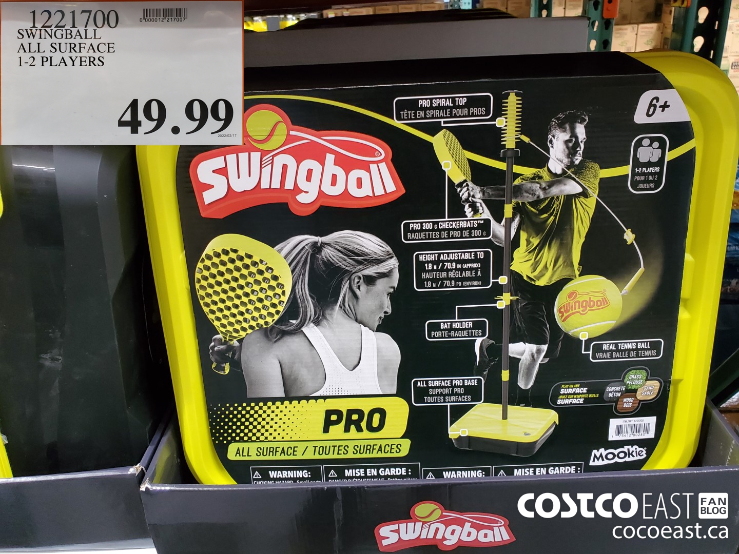 1221700 SWINGBALL ALL SURFACE 1-2 PLAYERS $49.99