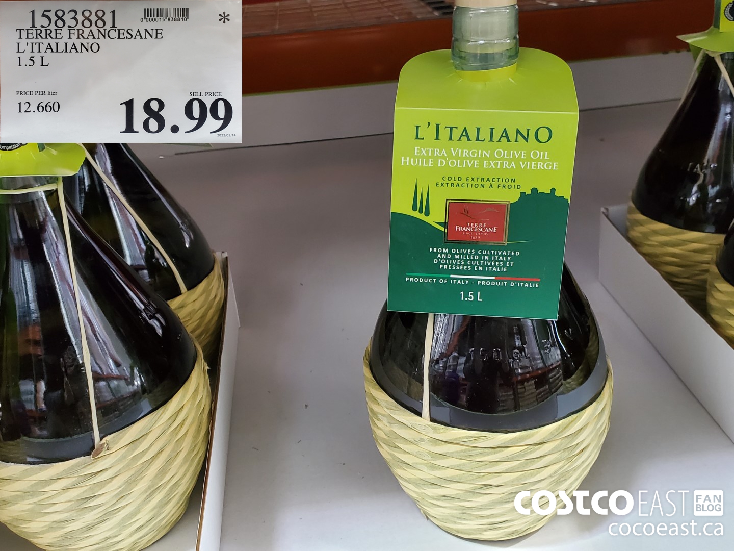 1583881 TERRE FRANCESANE L'ITALIANO 1.5 L $18.99