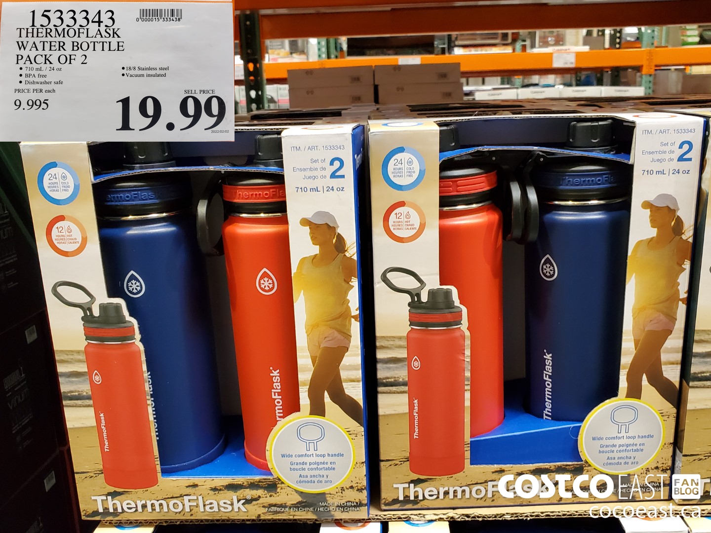 1533343 THERMOFLASK WATER BOTTLE PACK OF 2 $19.99