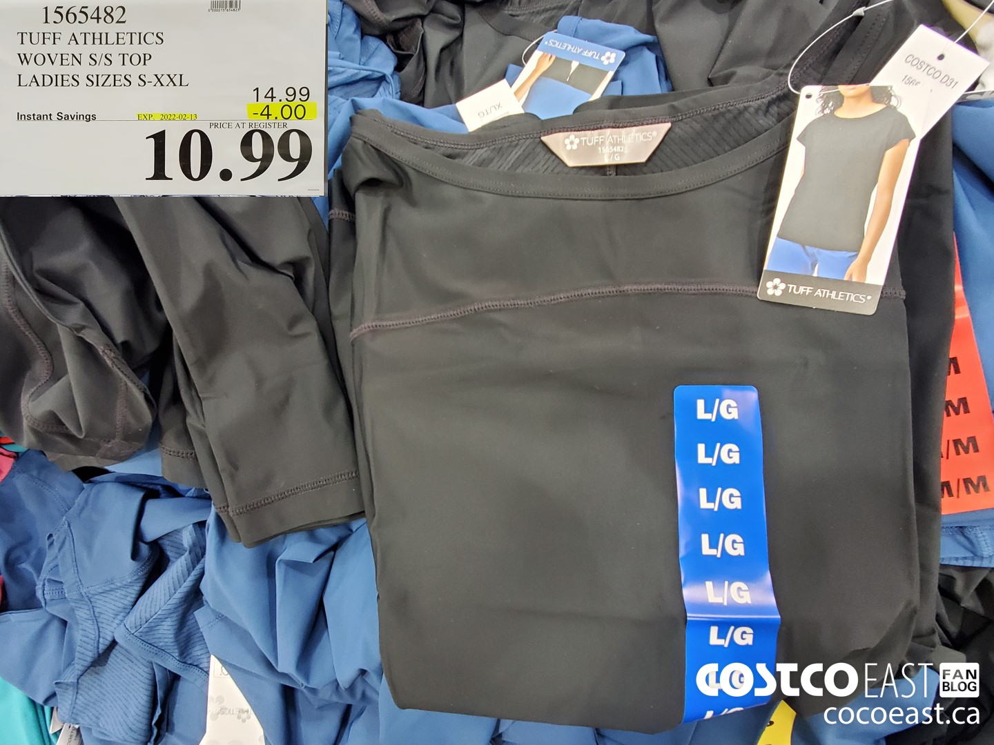 1565482 TUFF ATHLETICS WOVEN S/S TOP LADIES SIZES S-XXL ($4.00 INSTANT SAVINGS EXPIRES ON 2022-02-13) $10.99