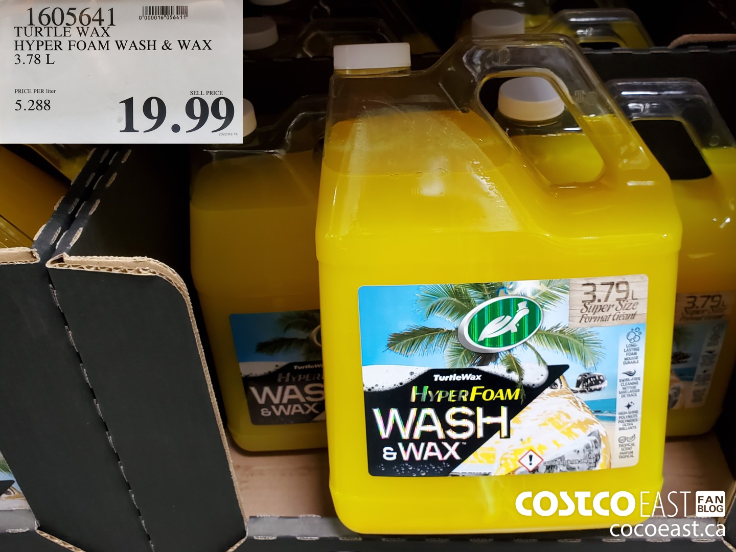 1605641 TURTLE WAX HYPER FOAM WASH & WAX 3.78 L $19.99