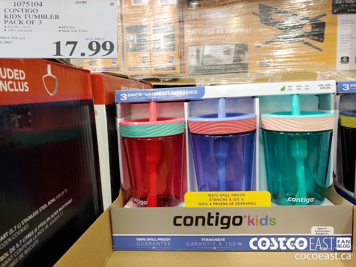 Contigo Kids Tumblers 3-Pack Only $11.99 at Costco, Spill-Proof & BPA-Free