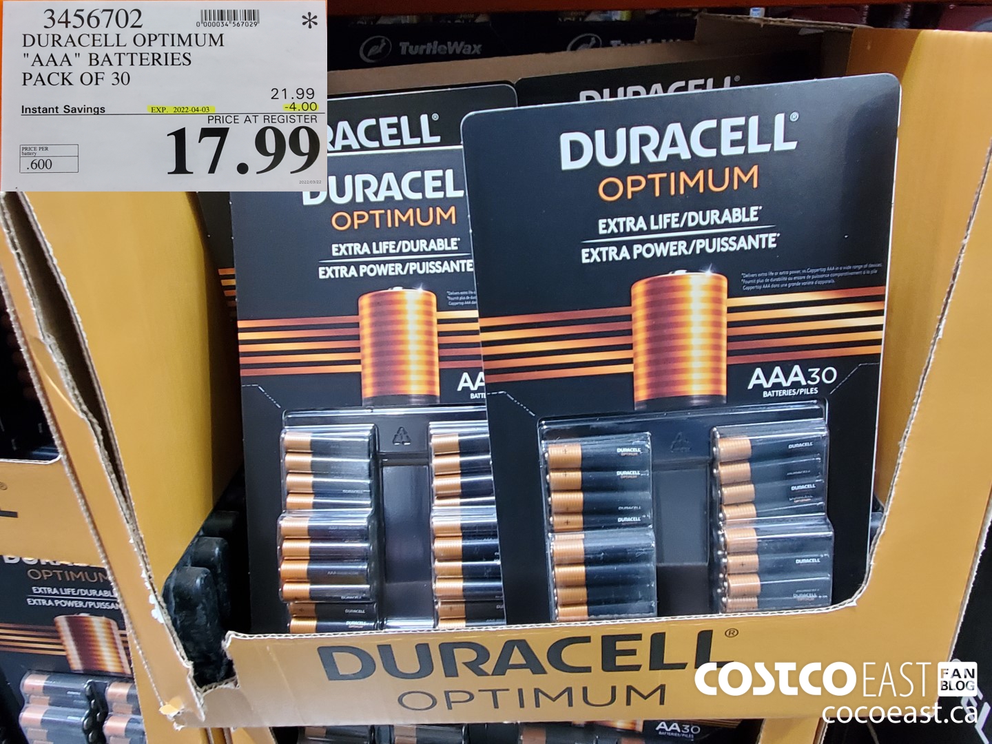 3456702 DURACELL OPTIMUM 