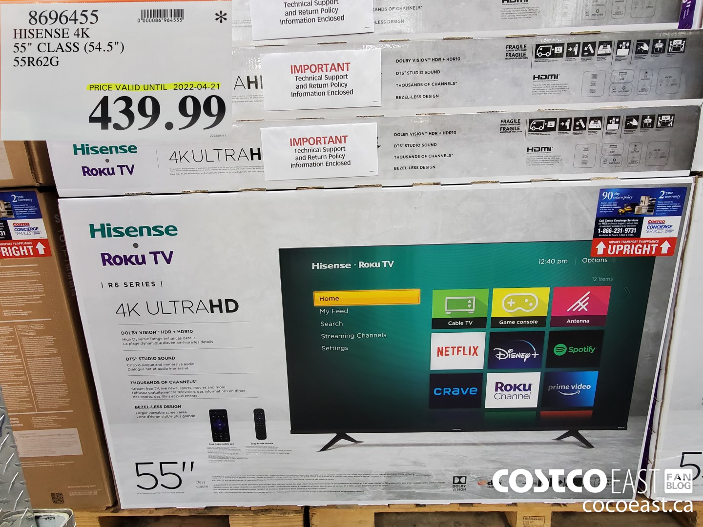 8696455 HISENSE 4K 55