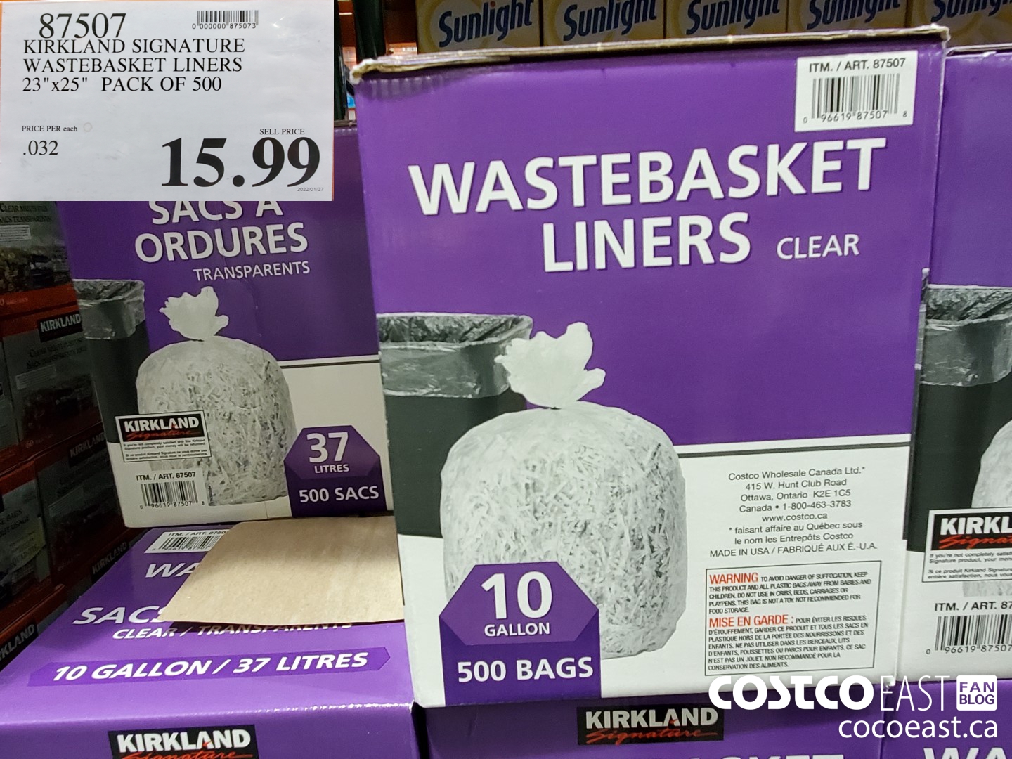 Buy Kirkland Signature Wastebasket Liners, Pack of 500 Costco well-made at  the lowest prices