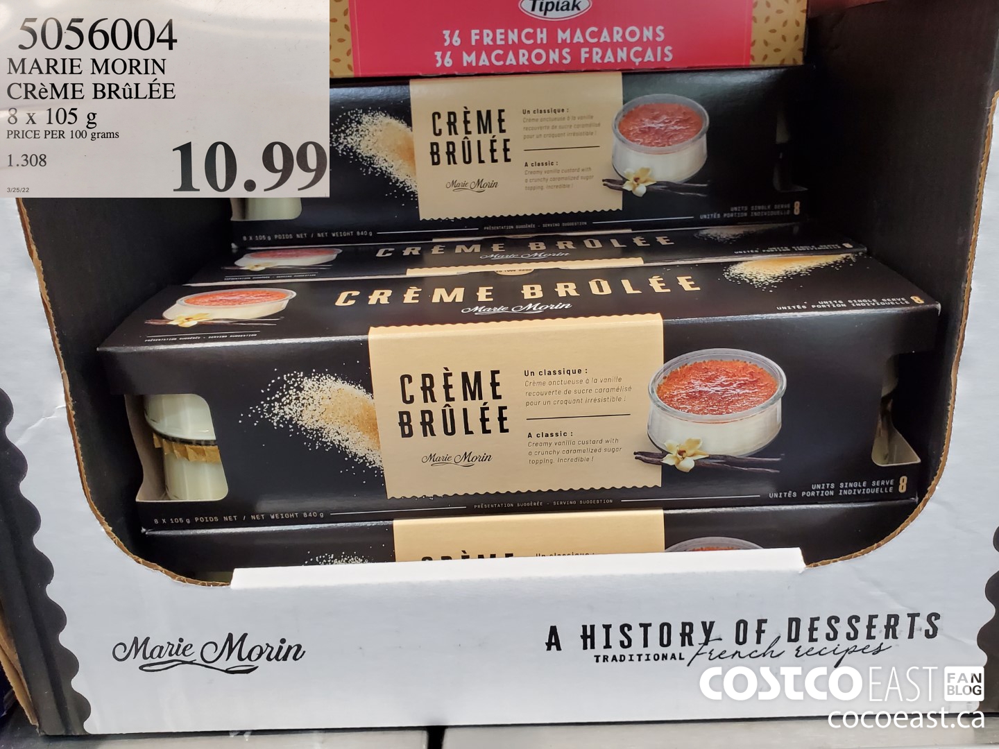 5056004 MARIE MORIN CReME BRULEE 8 x 105 g $10.99